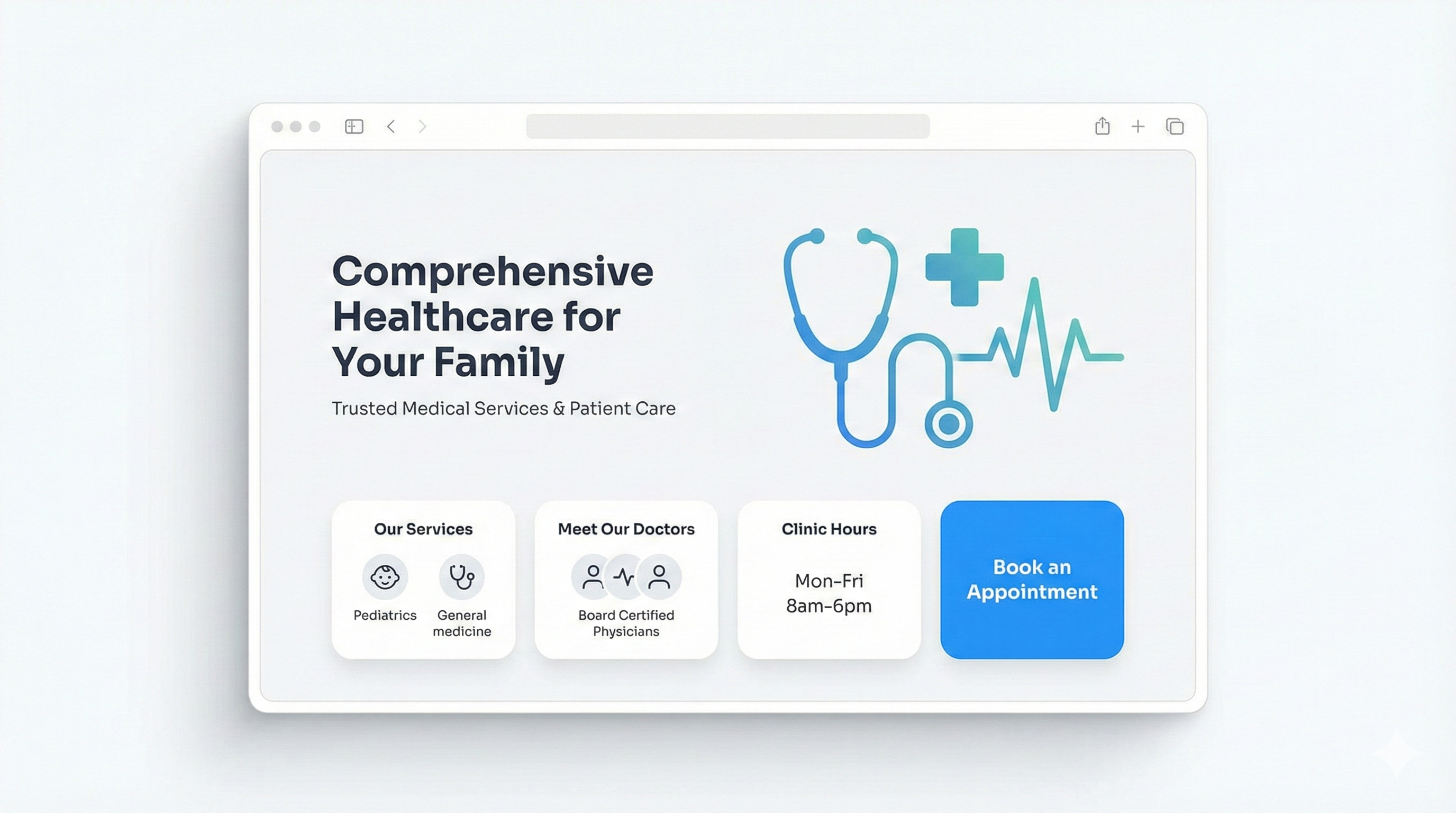 Family Clinic website example